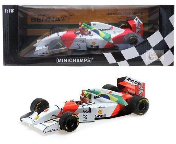 McLaren Ford MP4/8 F1 GP Europa 1993 c/ Bandeira Brasil - Formula